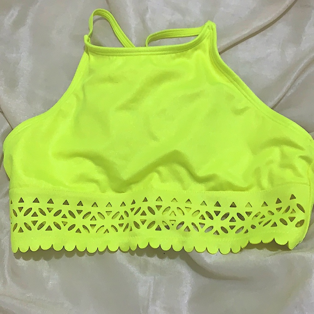 yellow bikini top